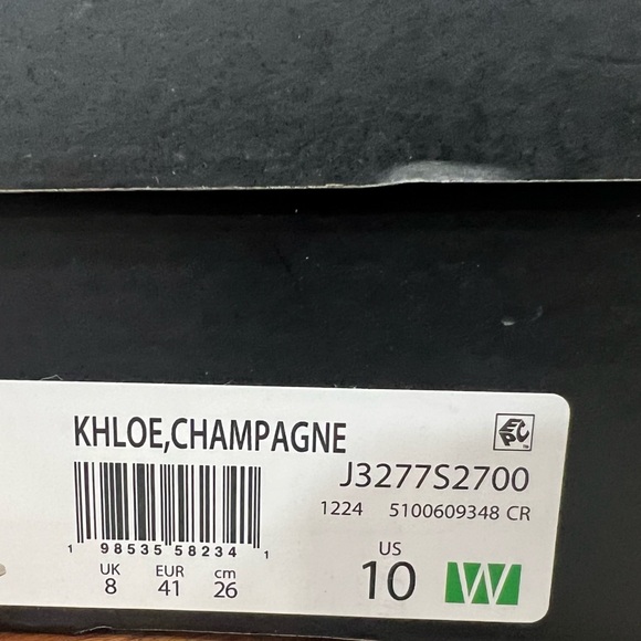 Naturalizer Khloe Heeled Sandals Womens 10 Wide Champagne Metallic New - Picture 9 of 9